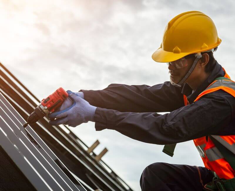 Commercial Metal roof repair